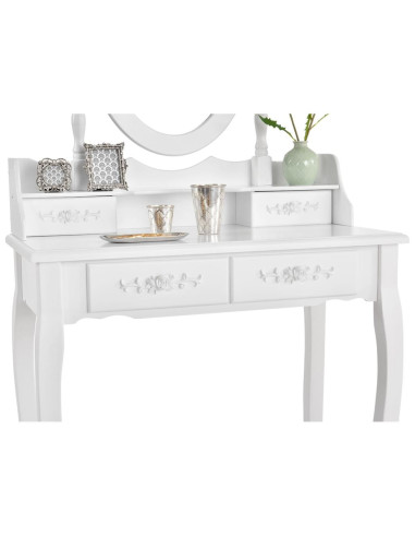 Mira White Dressing Table | Bella Furniture Ireland