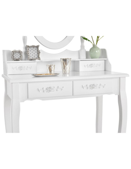 Mira White Dressing Table | Bella Furniture Ireland