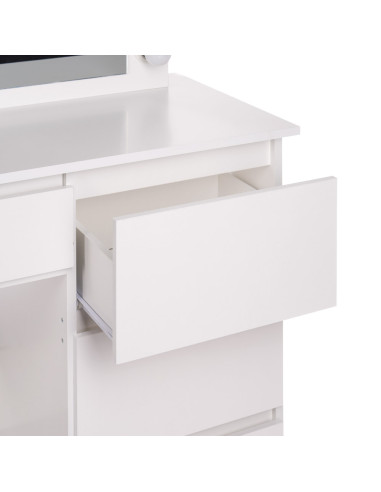 Professional Dressing Table EVA LED White | Bella Furniture Ireland