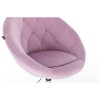 Black Base Hroove Salon Chair On Wheels - Lavender BFHR8516CK