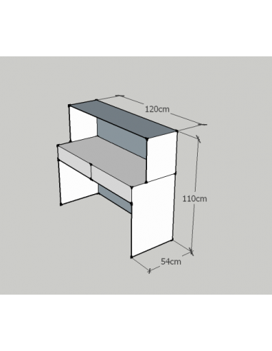 AMORE Reception Desk - Bella Diamond Collection