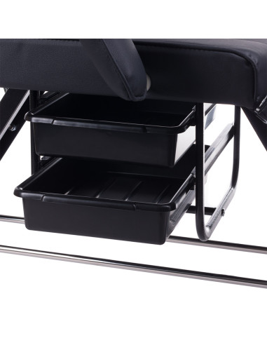Black BW-263 Beauty bed with Trays