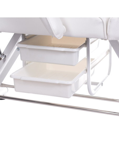 Beauty bed with trays BW-263 grey