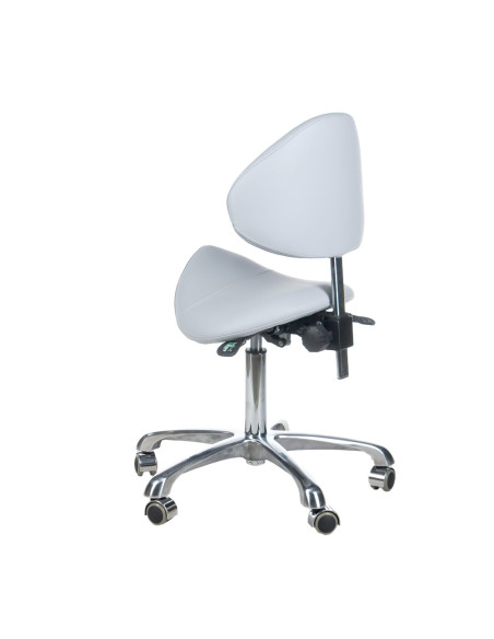 Cosmetic stool with backrest BY-3004 grey