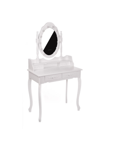 Professional LED Dressing Table NINA White | Ireland