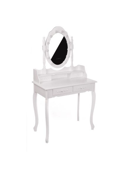 Professional LED Dressing Table NINA White | Ireland