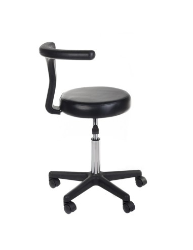 Medical Stool + Armrest NG-CH049 Black