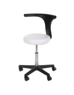 Medical Stool + Armrest NG-CH049 White