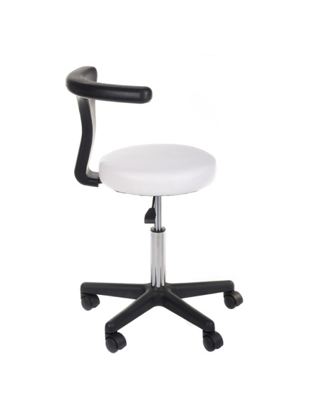 Medical Stool + Armrest NG-CH049 White