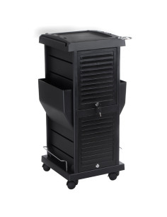 Hairdressing Trolley with Shutter NG-ST006 Black