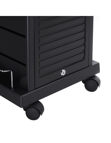 Hairdressing Trolley with Shutter NG-ST006 Black