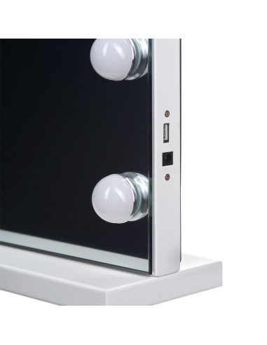 LED Illuminated HOLLYWOOD Mirror 43x58cm 4658-Z