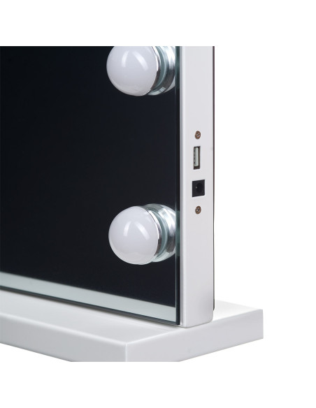 LED Illuminated HOLLYWOOD Mirror 43x58cm 4658-Z