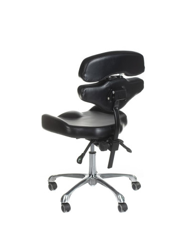 JUHO INKOO Swivel Tattoo Artist Stool with Backrest