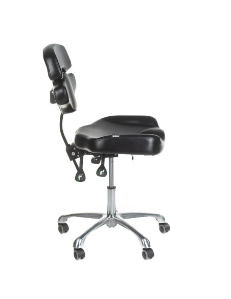 JUHO INKOO Swivel Tattoo Artist Stool with Backrest