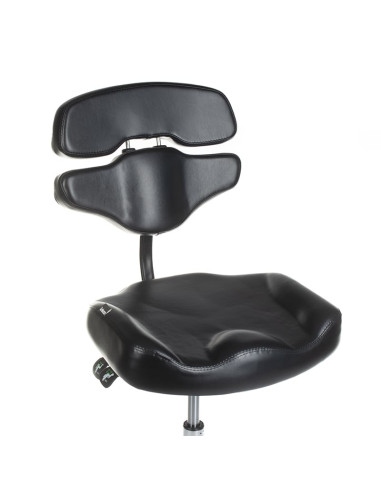 JUHO INKOO Swivel Tattoo Artist Stool with Backrest