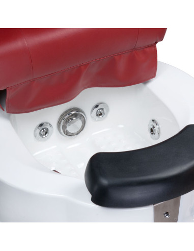 Pedicure Chair with Massage BR-3820D Burgundy