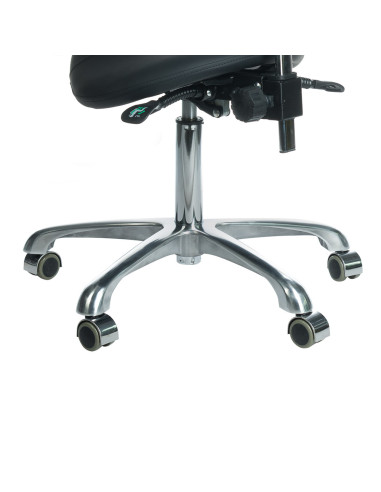 Cosmetic stool with backrest BY-3004 black