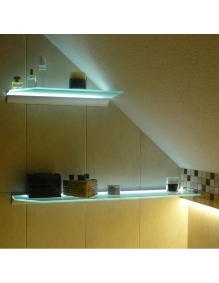 LED Glass Shelf 120x20cm