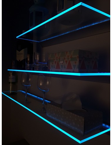 LED Glass Shelf 120x20cm