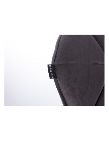 Copper Hroove Salon Chair - Grey Velour BFHR111CROSS