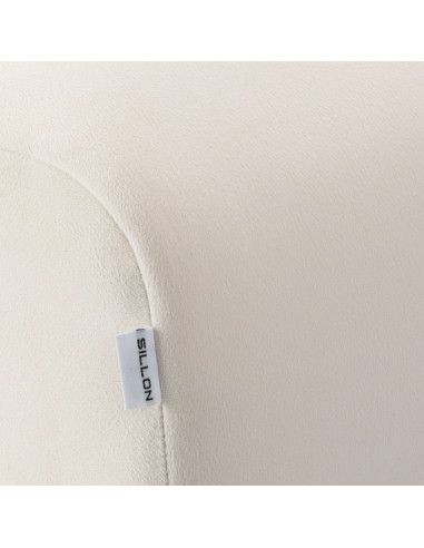 Sillon Umbra white eyelash treatment chair with gold base