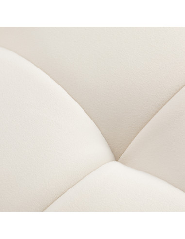 Sillon Umbra white eyelash treatment chair with gold base