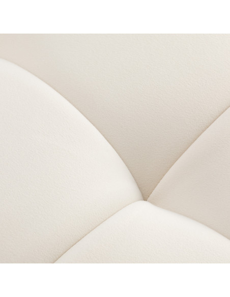 Sillon Umbra white eyelash treatment chair with gold base