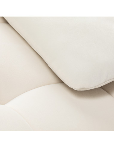 Sillon Umbra white eyelash treatment chair with gold base