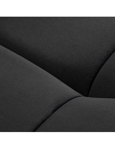 Sillon Corona eyelash treatment chair, black with gold base