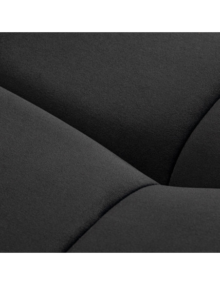 Sillon Corona eyelash treatment chair, black with gold base