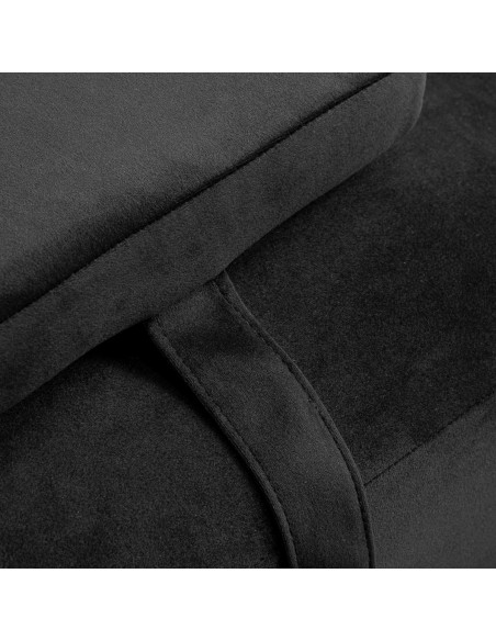 Sillon Corona eyelash treatment chair, black with gold base