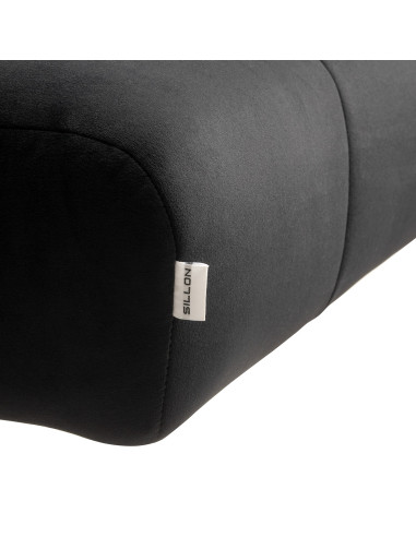 Sillon Corona eyelash treatment chair, black with gold base