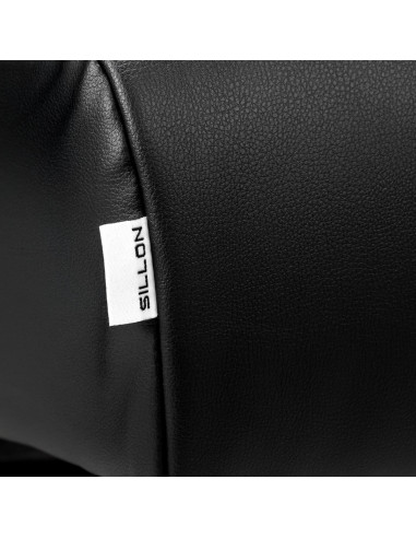 Sillon Alba black eyelash treatment chair with gold base