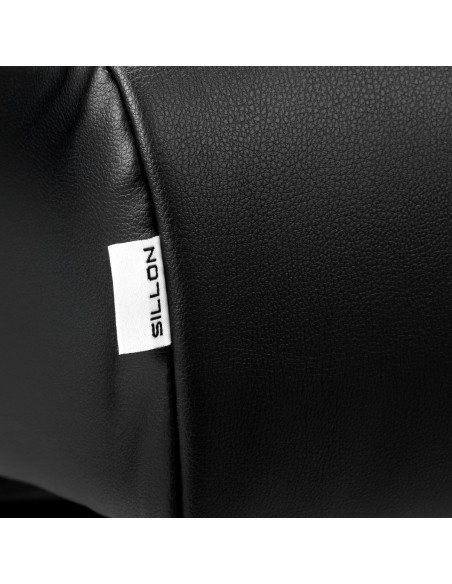 Sillon Alba black eyelash treatment chair with gold base