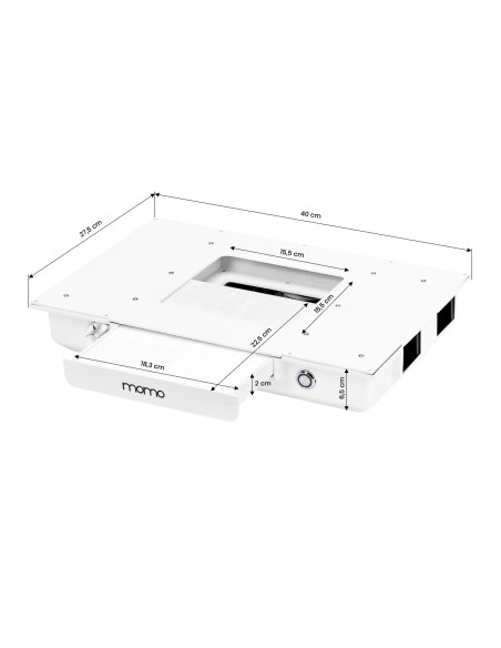 Nail desk with extractor fan G031 white