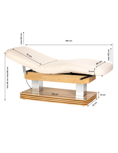 SPA lounger Sillon Comfort cream with light brown base