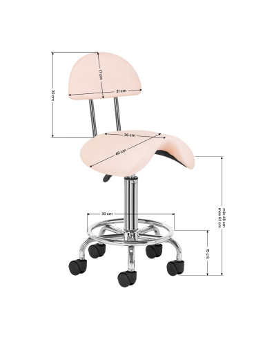 Cosmetic stool 6001 pink