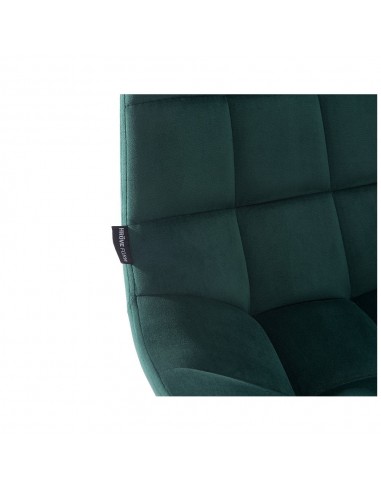 Copper Hroove Salon Chair On Wheels - Green Velour BFHR590K