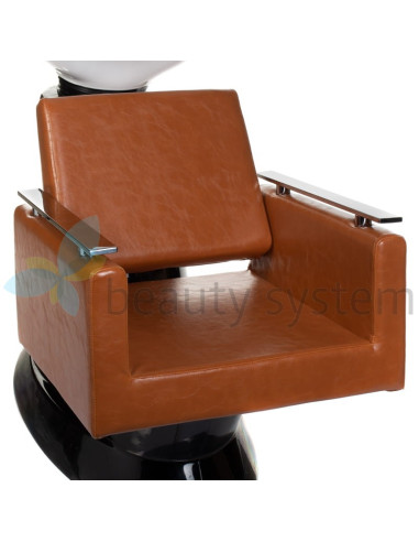 Hair Salon Shampoo Unit MILO BH-8025 Light Brown