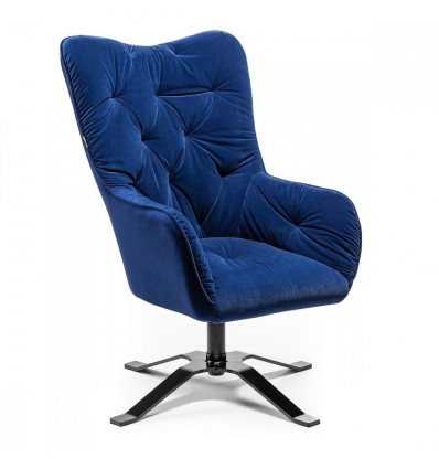 Hroove Salon Chair - Blue Velour BFHR6240