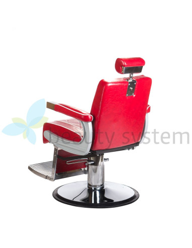 ODYS BH-31825M Red Barber Chair