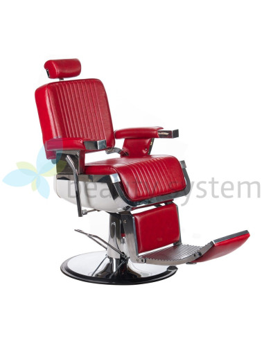 LUMBER BH-31823 Red Barber Chair