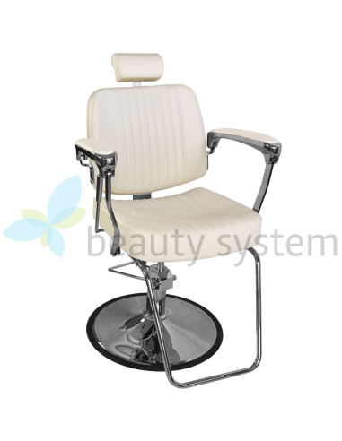 Barber chair BJORN BH-3318 Cream