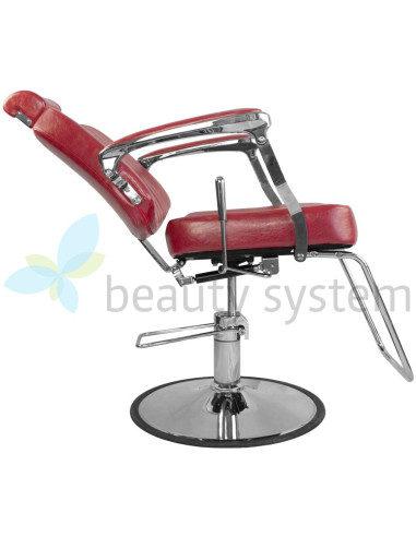 BJORN BH-3318 Barber Chair Red