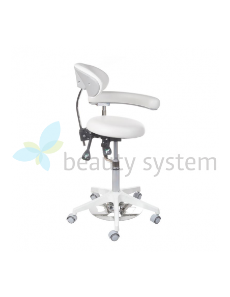 Medical Stool with Backrest BD-Y914 White