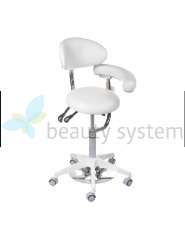Medical Stool with Backrest BD-Y914 White