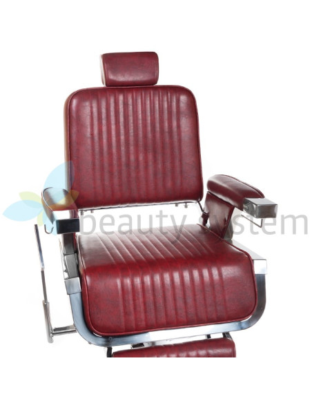 LUMBER BH-31823 Burgundy Barber Chair