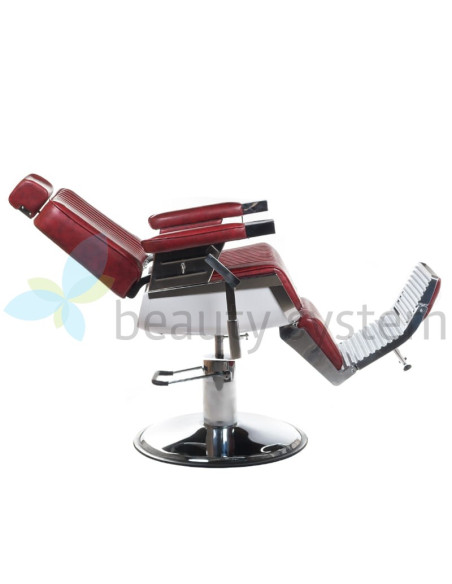 LUMBER BH-31823 Burgundy Barber Chair