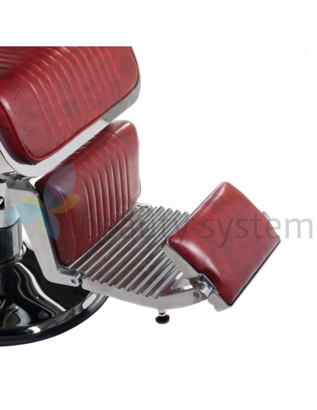 LUMBER BH-31823 Burgundy Barber Chair